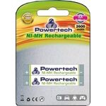 Rechargeable Batteries POWERTECH Ni-MH AA 2600mAh