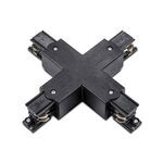 Black Cross Connector For 4 Wires