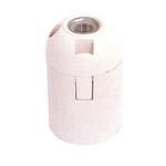 E27 Lamp Holder 1/8 Simple White Thermoplastic
