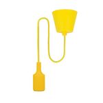 E27 Pendant Lamp Holder with Cable Yellow