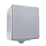Outdoor Switch 1 Button 2 Way IP65 Grey