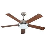 Ceiling Fan 70W 130cm Bronze with Remote Control & Lamp Holder E27