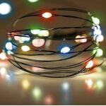 Decorative Green Wire with 100LED Multicolor 10m + Controller