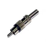 RCA Male Connector Black RP1560