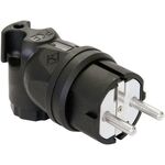 PCE 05811-s Safety L-shape mains plug Rubber 230V Black IP44