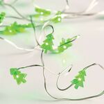 Silver Copper Wire String Led Tree Light 2m 20LED 2xAA Battery Operated Wire Decorative Fairy Lights Green