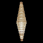 Φωτιστικό Κρεμαστό 77φωτο Μεταλλικό με Κρύσταλλα 13802-554
