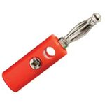 Male Plastic Red Nickel Banana Connector AT-BP1003