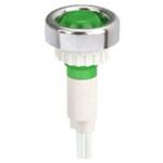 Indicator Lamp Screwed with Cable 17cm / Ring + Neon Green Φ10 220VAC