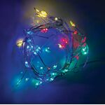 Christmas Cluster Led String Lights With Copper Wire RGB - Yellow 50L 2.5m Steady mode 934-092