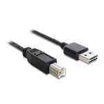 Καλώδιο USB 2.0 USB-A Αρσενικό σε USB-B Αρσενικό 1.5m Μαύρο