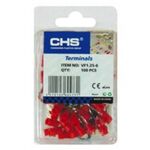 Single-Hole Cable Lug Insulated Red 6.5 RV1.25-6 100 PIECES/BLΙSΤΕR CHS
