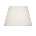 Fabric Lampshade with Metallic Base Suitable for E27 Bulb White CONE2520W