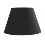 Υφασμάτινο Καπέλο Φωτιστικών Μαύρο για Λάμπες E27 25x20x16cm