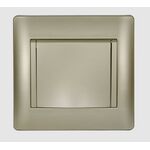 Schuko Socket with Cover Rhyme Champagne Metallic