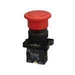 Flush Button Red Mushroom-Φ22-1NC-Col. Contact ES542