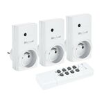 3 Mains socket with remote control Rebel 1226-2