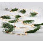 32 Led christimas pines & rope with batteries AA