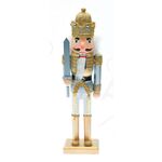 Wooden Gold Nutcracker Soldier With Scepter 600mm 939-017