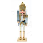 Wooden Gold Nutcracker Soldier With Scepter 900mm 939-018