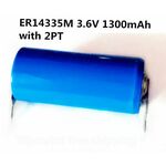 ER14335M 2/3AA Lithium Battery 3.6V 1300mAh with pin