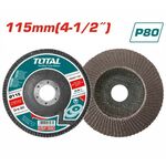 Grinding Disc / Polypter Φ115mm P80 Metal / Inox Package 10 pcs Total TAC631153