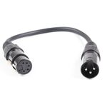 Cable Adapter XLR Female 5PIN - XLR Male 3PIN Master Audio