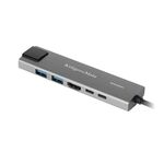 Adapter (HUB) USB type C to HDMI / 2x USB3.0 / 2x USB type C / RJ45