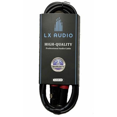 Cable XLR Male to XLR Female XLR-BR-10M LX-Audio 10m