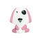 LED Night Light Pink Dog With Switch