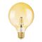 Led Lamp E27 8W Filament 2200K G125 Dimmable Gold Tint