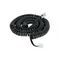 Headset Phone Spiral Cable 4.2m Black