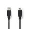 Cable USB to mini USB 2m Black USB 2.0