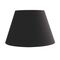 Fabric Lampshade with Metallic Base Suitable for E27 Bulb Black CONE3525B