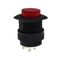 Round Push ON Button ( With Lamp) Red PB16-M-F-RR HNO