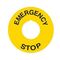 Πινακίδα Ένδειξης Φ60 Emergency/Stop Για Φ22 Πορτοκαλί Ε60 KND