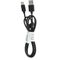 USB Cable Type C 2.0 C366 Black 1 Meter