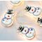 10 Led metal snowman lights with batteries AA