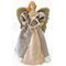 Υφασμάτινος Άγγελος με Χρυσό/Ροζ φόρεμα 400mm 939-050