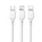 Cable XO-NB103 3in1 USB - Lightning + USB-C + microUSB 1.0 m 2.1A  White