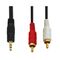 Sound Cable 3.5mm Male Stereo To 2 Male RCA OD2.8 3m Gold Plated PL BAG PLY