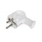Male Straight Schuko Electrical Current EU Plug White Elgotech WT-40