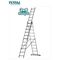 Ladder 3X9 Aluminum Steps Professional Total THLAD03391