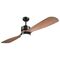 Ceiling Fan with Led Lighting 12W 4000K 132cm Brown 70W with Remote Control